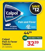 Calpol Pain & Fever Tablets 24 Tablets