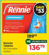 Rennie Tablets 96 Chewable Tablets
