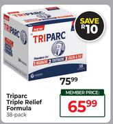 Triparc Triple Relief Formula 38 Pack
