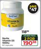 Revite Vitamin D3 1000IU 60 Capsules-For 2