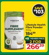 Lifestyle Health Fibre Powder-For 2 x 300g