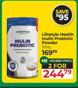 Lifestyle Health Inulin Prebiotic Powder-For 2 x 300g