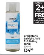 Creightons Salicylic Acid Exfoliating Tonic-200ml