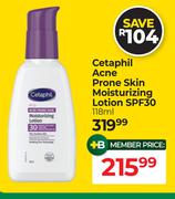 Cetaphil Acne Prone Skin Moisturizing Lotion SPF30-118ml
