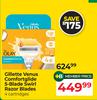 Gillette Venus Comfortglide 5-Blade  Swirl Razor Blades (4 Cartridges)