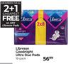 Libresse Goodnight Ultra Duo Pads (2 + 1 Cheapest Free)-16 Pack