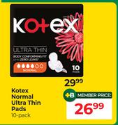 Kotex Normal Ultra Thin Pads-10 Pack