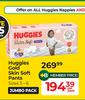 Huggies Gold Skin Soft Pants (Sizes 3-6)-Per Pack