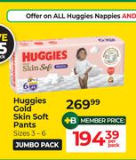 Huggies Gold Skin Soft Pants (Sizes 3-6)-Per Pack