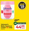 Johnson's Baby Aqueous Cream Or Jelly-500ml Each