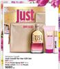 Roberto Cavalli Just Cavalli For Her Gift Set EDT 90ml+Purse Spray EDT 15ml,Body Lotion 100ml & Pouc