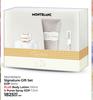 Montblanc Signature Gift Set EDP 90ml Plus Body Lotion 100ml & Purse Spray EDP 7.5ml