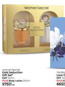 Women'Secret Gold Seduction Gift Set EDP 100ml Plus Body Lotion 200ml