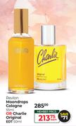Revlon Moondrops Cologne 55ml Or Charlie Original EDT 50ml