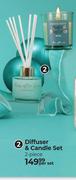 Diffuser & Candle Set 2 Piece-Per Set