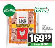 Spar IQF Chicken Mixed Portions-4Kg