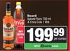 Bacardi Spiced Rum 750ml & Coca Cola 1L-For Both