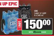 CBC Lager Or Light-For 2 x 6 x 340ml