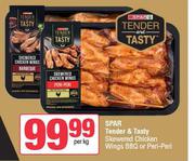 Spar Tender & Tasty Skewered Chicken Wings BBQ Or Peri Peri-Per Kg