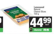Lancewood Natural Cheese Slices-150g