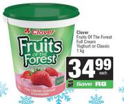 Clover Fruits Of The Forest Full Cream Yoghurt Or Classic-1Kg