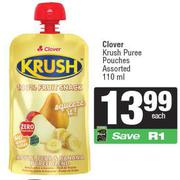 Clover Krush Puree Pouches Assorted-110ml