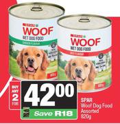 Spar Woof Dog Food Assorted-For 2 x 820g