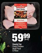 Country Fair Fresh Chicken Braai Pack 5 Piece-Per Kg