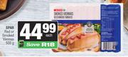 Spar Red Or Smoked Viennas-500g