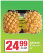 Freshline Pineapples-2 Per Pack