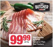 Your Butcher By Spar Spiced Or Plain Beef Rashers-Per Kg