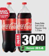 Coca Cola Soft Drink (Regular Only)-For Any 2 x 1.5Ltr