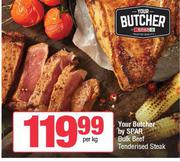 Your Butcher By Spar Bulk Beef Tenderised Steak-Per Kg