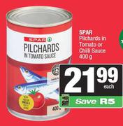 Spar Pilchards In Tomato Or Chilli Sauce-400g Each