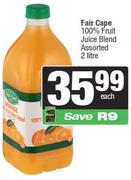 Fair Cape 100% Fruit Juice Blend Assorted-2Ltr
