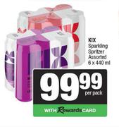 Kix Sparkling Spritzer-6 x 440ml