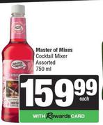 Master Of Mixes Cocktail Mixer Assorted-750ml