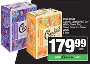 Olive Brook Carnival Classic Red, Dry White,Sweet Red,Rose & White-5L