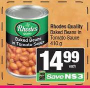 Rhodes Quality Baked Beans In Tomato Sauce-410g