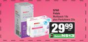 Spar Petals Multipack 18s Plus Pantyliners 20s