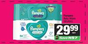 Pampers Baby Wipes-56's/64's