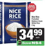Nice Rice Parboiled Medium Grain White Rice-2kg