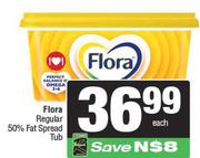 Flora Regular 50% Fat Spread Tub