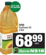 Spar Sunflower Oil-2Ltr