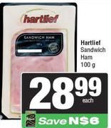 Hartlief Sandwich Ham-100g