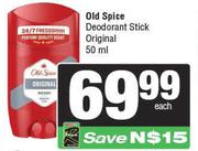 Old Spice Deodorant Stick (Original)-50ml