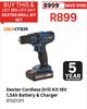 Dexter Cordless Drill Kit 18V 1.5Ah Battery & Charger 81501311
