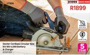 Dexter Cordless Circular Saw Kit 18V 4.0 Ah Battery & Charger 81501301