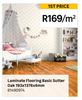 Laminate Flooring Basic Sutter Oak 193 x 1376 x 6mm 81490974-Per Sqm