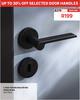 Door Handle Rose Birdie Matt Black 81477943